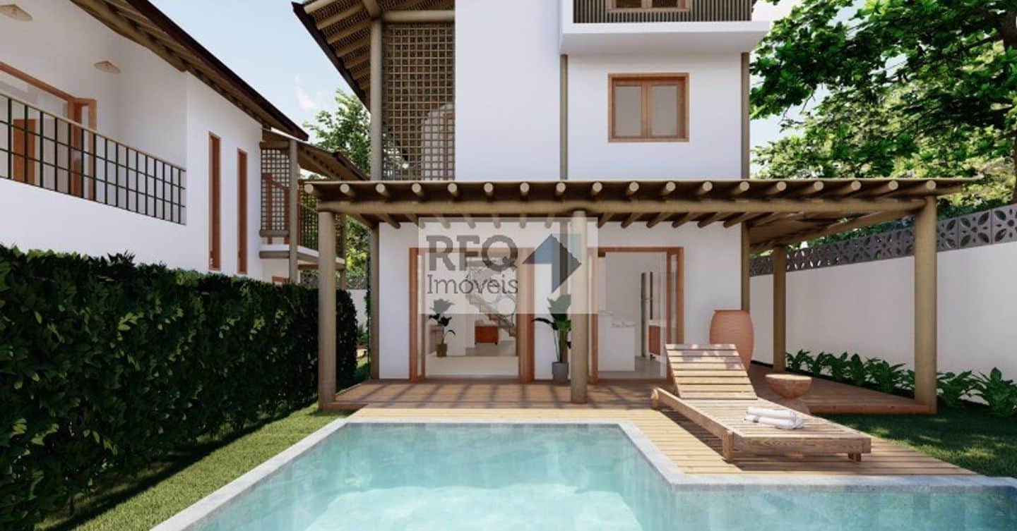 Unvergleichlich: Haus in Porto Seguro-BA, 2 Schlafzimmer, 2 Suiten, Wohnzimmer, 127,49 m²!