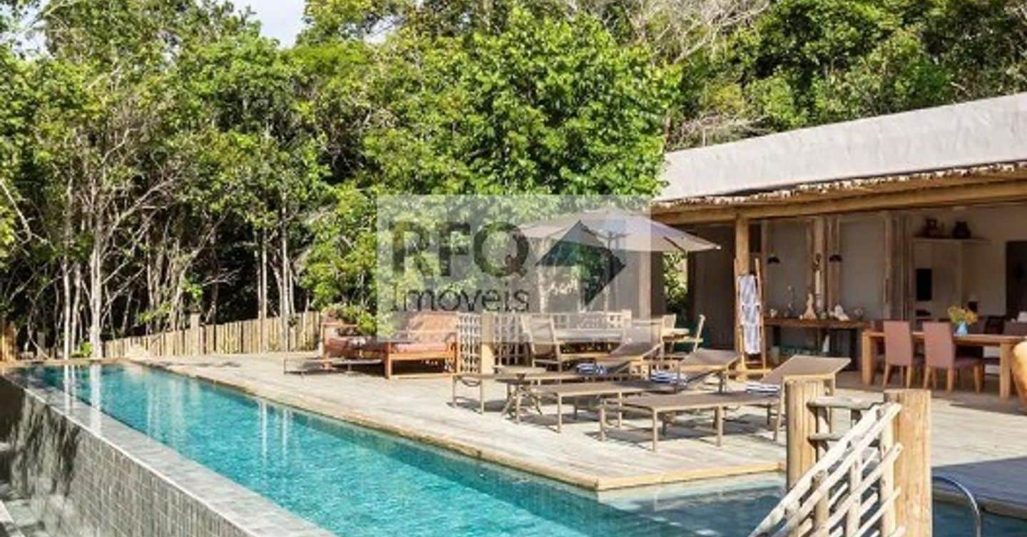 Luxuriöse 7-Zimmer-Villa zum Verkauf in Trancoso, Porto Seguro-BA: 2 Suiten, 3 Wohnzimmer, 7 Bäder,