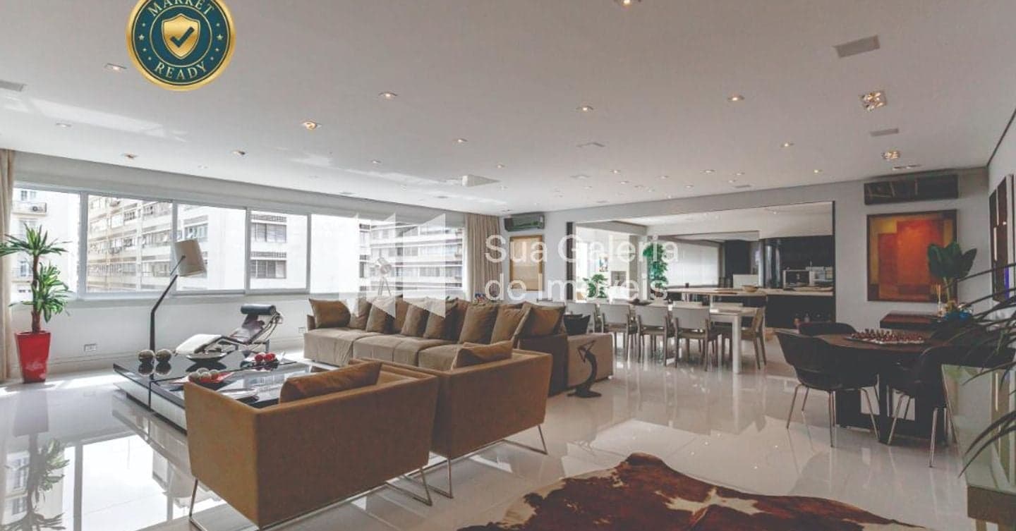 Um clássico surpreendente, moderníssimo. Apartamento único e exclusivo em Higienópolis, com 548 m2 e 5 suítes.