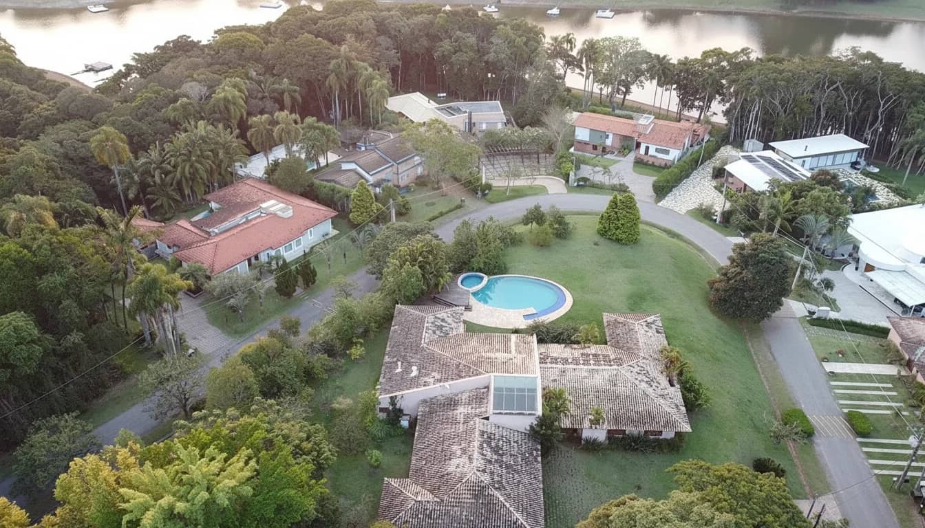 Haus mit 5 Suiten auf 3683m² Grundstück mit Stauseeblick im Veleiros de Ibiúna - Veleiros de Ibiúna - Ibiúna, SP