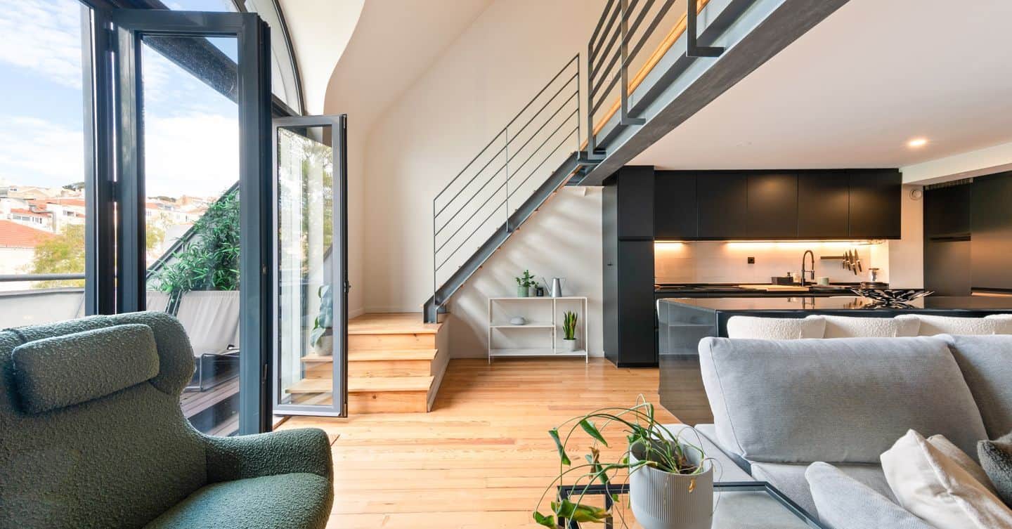 Apartamento T1 com terraço e estacionamento em Santos, Lisboa