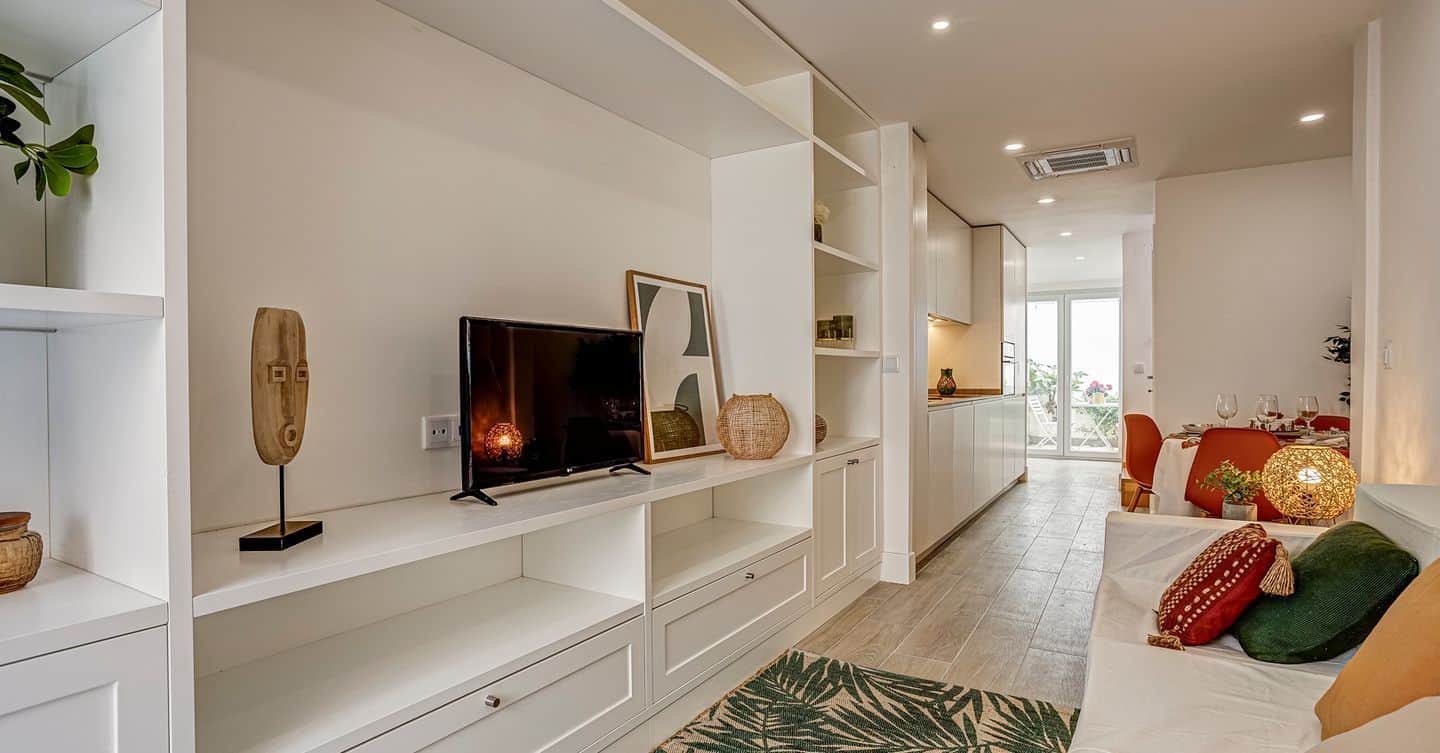 Apartamento duplex T2 totalmente remodelado com pátio na Lapa