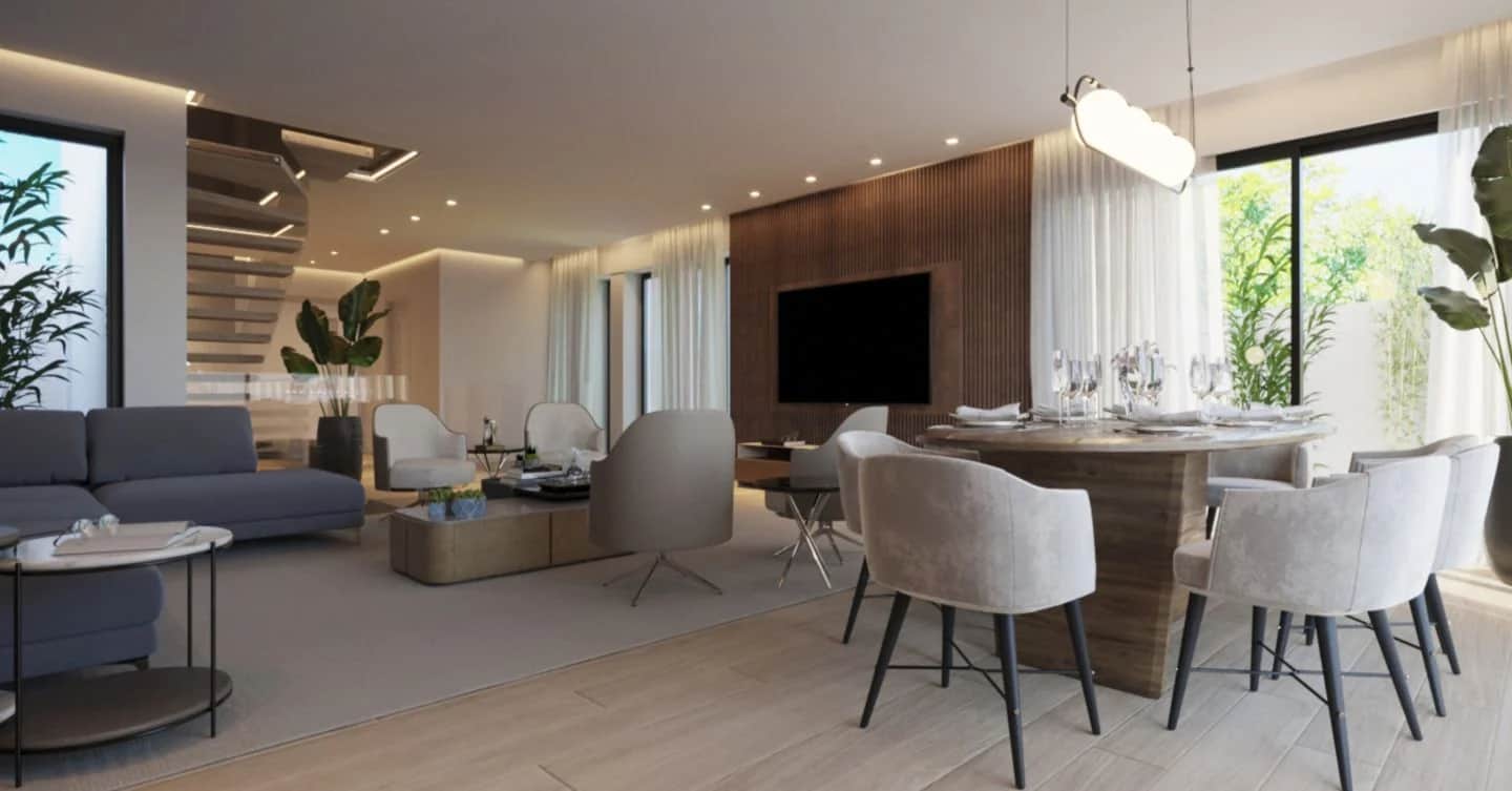 Casa T3 com jardim e piscina em Cascais na Aldeia de Juso
