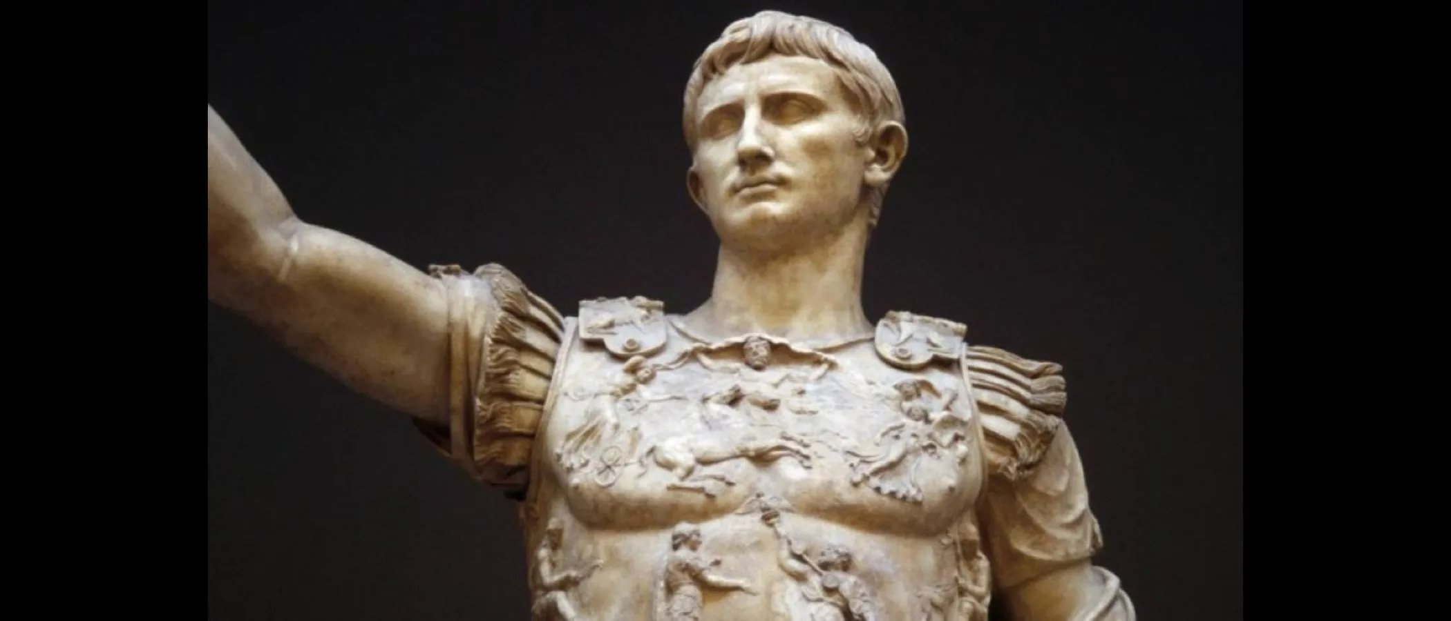 Il potente imperatore Augusto Cesare di Roma